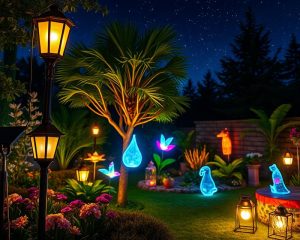 Pomysły na oświetlenie ogrodu: lampy solarne, LED i dekoracje