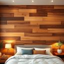 Drewniana ściana w sypialni: inspiracje, style i praktczne rozwiązania