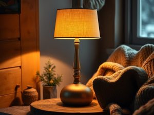 Lampy stołowe zimą: jak stworzyć przytulny klimat dzięki ciepłemu światłu i naturalnym materiałom