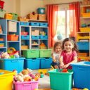 Szybkie sprzątanie zabawek: jak stworzyć system, który dzieci polubią i będą stosować regularnie