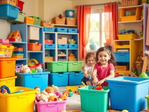 Szybkie sprzątanie zabawek: jak stworzyć system, który dzieci polubią i będą stosować regularnie