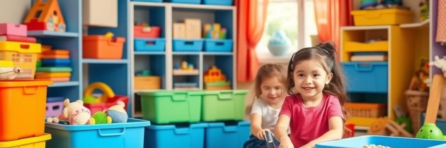 Szybkie sprzątanie zabawek: jak stworzyć system, który dzieci polubią i będą stosować regularnie