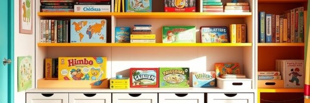 Organizacja gier planszowych w pokoju dziecka: praktyczne rozwiązania dla porządku i rozwoju samodzielności