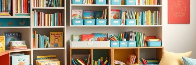 Organizacja książek i przyborów w pokoju dziecka: praktyczne systemy i ergonomiczne rozwiązania dla porządku i wygody