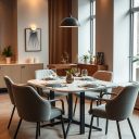 Jak ergonomicznie ustawić stół w chłodnej jadalni, by zachować komfort i funkcjonalność przestrzeni