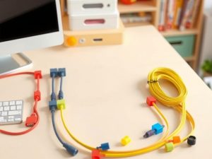Organizacja kabli przy biurku dziecka: jak zapewnić bezpieczeństwo i estetykę przestrzeni roboczej