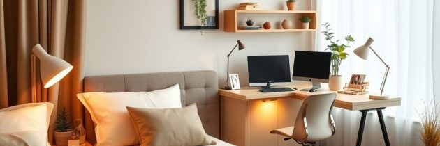 Sypialnia z biurkiem: jak urządzić funkcjonalną i komfortową przestrzeń do pracy i relaksu