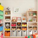 Przechowywanie zabawek: jak połączyć porządek, funkcjonalność i estetykę w pokoju dziecka