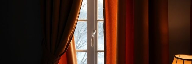 Grube zasłony a chłód od okna: jak skutecznie zatrzymać ciepło i zredukować przeciągi