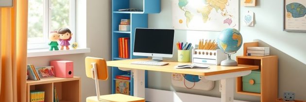 Biurko regulowane dla dziecka: jak wybrać ergonomię i bezpieczeństwo na lata użytkowania