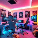 Pokój nastolatka z gaming setupem: jak połączyć wygodę, styl i funkcjonalność w praktyce