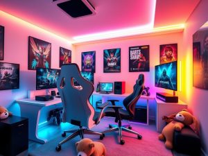 Pokój nastolatka z gaming setupem: jak połączyć wygodę, styl i funkcjonalność w praktyce