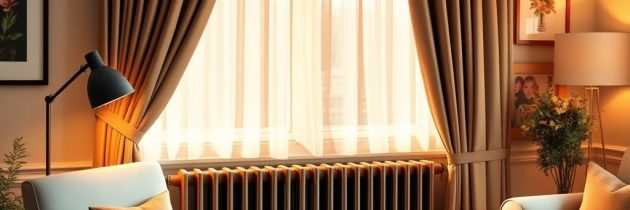 Zasłony a grzejnik: typowe błędy blokujące ciepło i jak poprawić efektywność ogrzewania