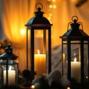 Świece i lampiony zimą we wnętrzu: jak stworzyć ciepłą atmosferę i zadbać o bezpieczeństwo