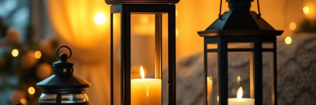 Świece i lampiony zimą we wnętrzu: jak stworzyć ciepłą atmosferę i zadbać o bezpieczeństwo