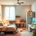 Strefy w pokoju dziecka: praktyczny podział na sen, naukę i zabawę z uwzględnieniem funkcjonalności i bezpieczeństwa