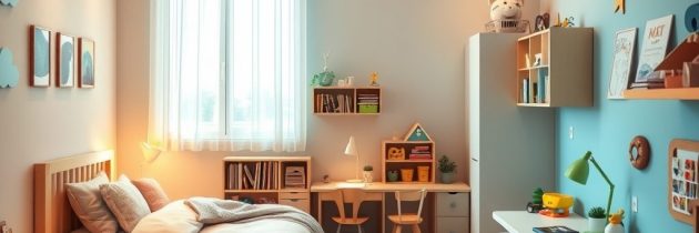 Strefy w pokoju dziecka: praktyczny podział na sen, naukę i zabawę z uwzględnieniem funkcjonalności i bezpieczeństwa