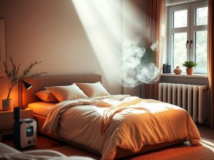 Łóżko przy grzejniku: jak ustawić je wygodnie i uniknąć przesuszenia powietrza w sypialni
