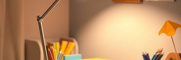 Oświetlenie na biurko dla dziecka: jak wybrać lampkę zapewniającą komfort i bezpieczeństwo nauki