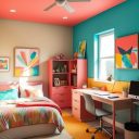 Kolory do pokoju nastolatka: jak wybrać barwy łączące styl, funkcjonalność i trwałość aranżacji