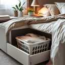 Jak sprytnie ukryć pranie w sypialni bez tracenia miejsca i estetyki wnętrza