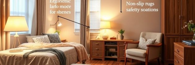 Ergonomia w sypialni seniora: jak urządzić bezpieczną i komfortową przestrzeń na co dzień