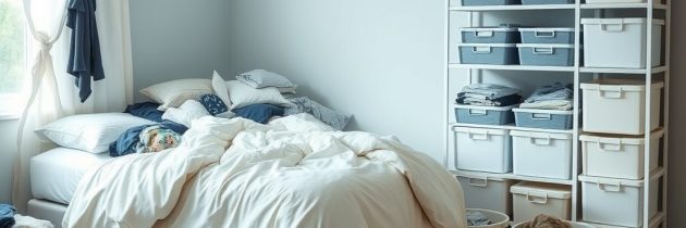 Błędy w przechowywaniu w sypialni: przyczyny bałaganu i praktyczne sposoby na porządek